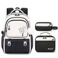 Girls 3-Piece School Backpack Set with Pencil Case & Lunch Bag | Cute Kids Bookbag | Oxford Cloth | Waterproof