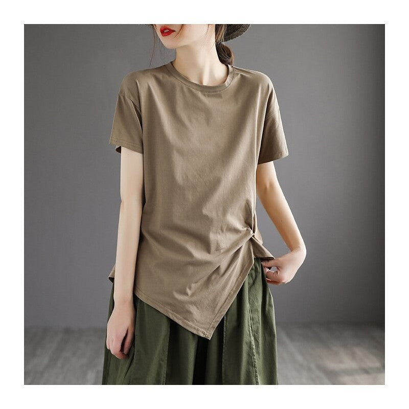 Wrinkle-Free Plus Size Short Sleeve T-Shirt
