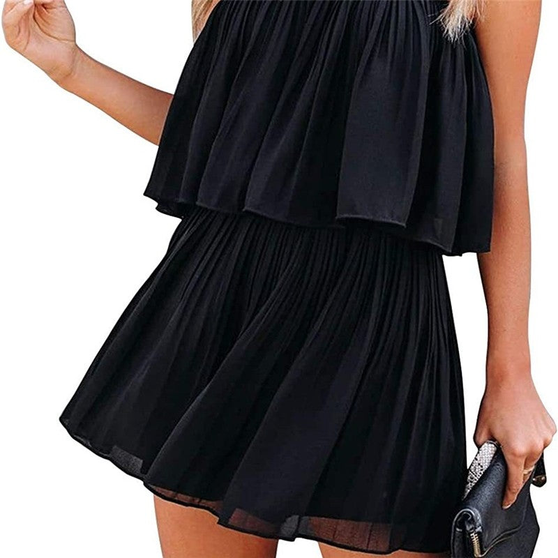 Sleek Sleeveless Halter Backless Jumpsuit
