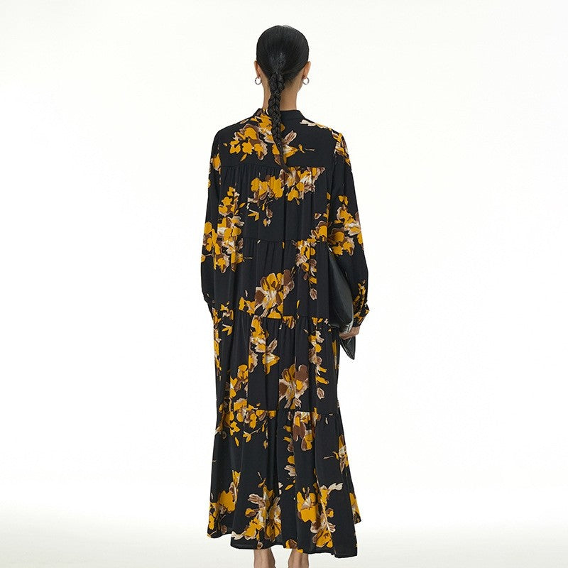 Pleated Oversized Cake Dress