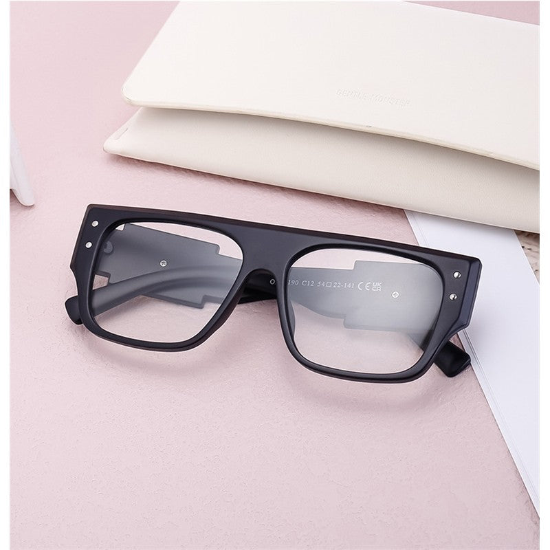 Unisex UV400 Square Frame Color Changing Sun Protection Eyewear Sunglasses