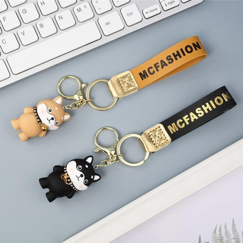 Shiba Inu Resin Keychain - Cute and Creative Cartoon Design