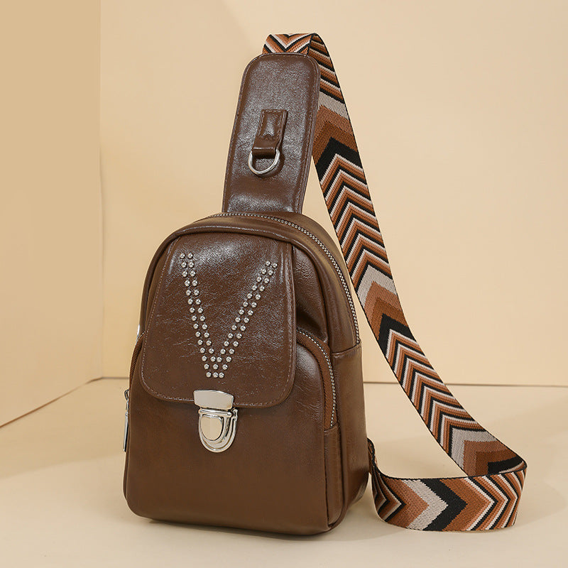 Women's Soft Leather Crossbody Shoulder Bag - Casual All-Match PU Leather Handbag