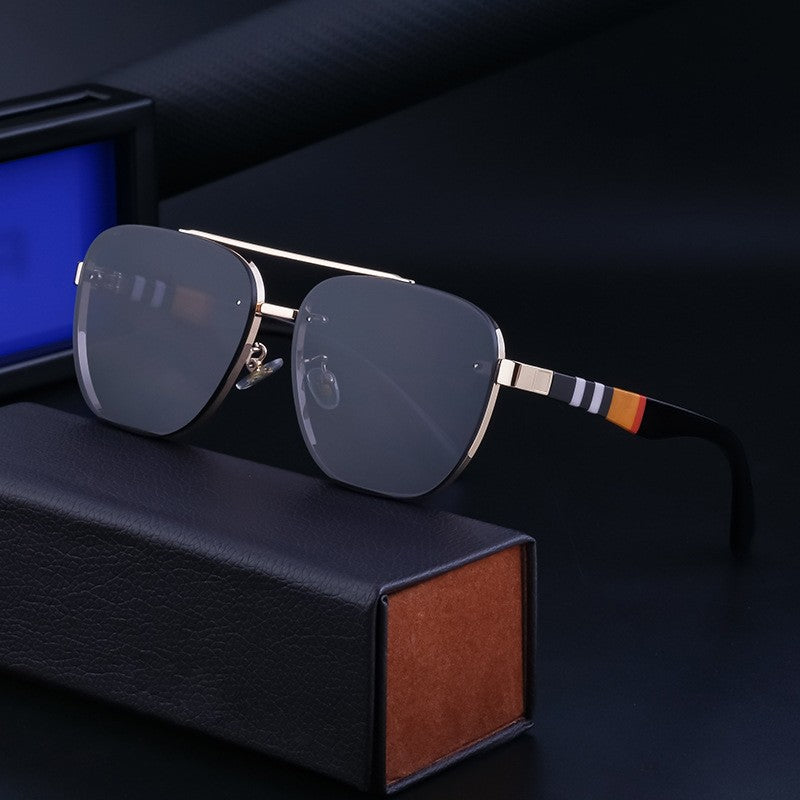 Fashion Trendy Rimless Square Sunglasses