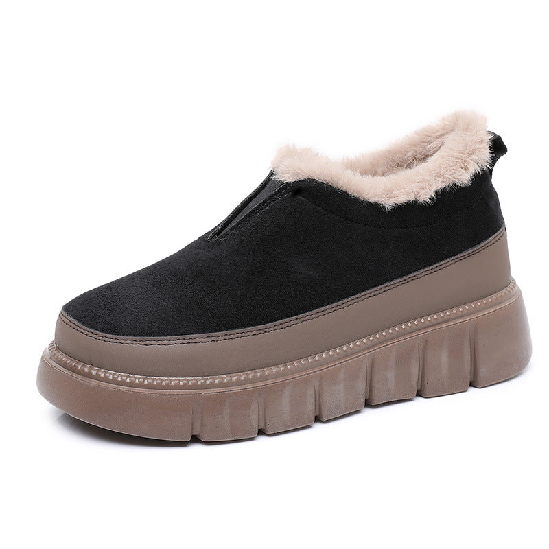 Women's Insulated Snow Boots – Soft Sole Slip-On Winter Boots | Black, Khaki, Brown