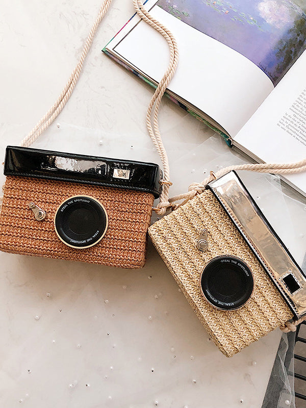 Urban Straw Weave Shoulder Bag