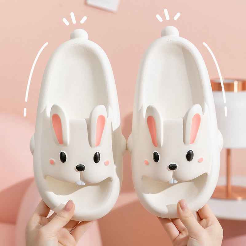 Kids & Women's Cute Rabbit Slippers | Breathable Non-Slip EVA Flip-Flops