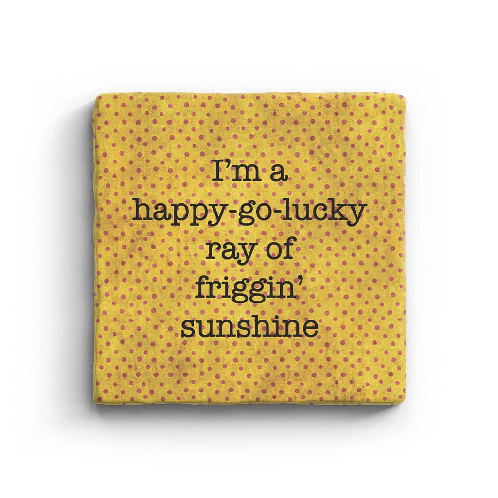 Happy-Go-Lucky - Marble Coaster