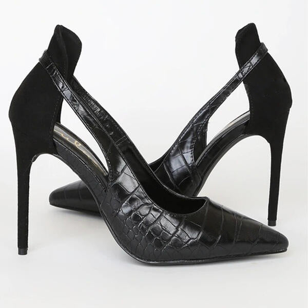 Women's Pointed-Toe Stiletto Heels | French-Style Hollow-Out High Heels