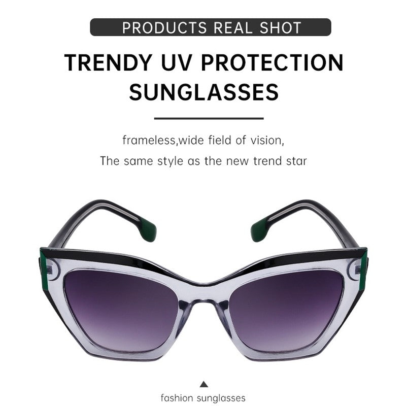 Fashion Eye Cat Full Frame Outdoor UV400 Sun Protection Eyewear Sunglasses