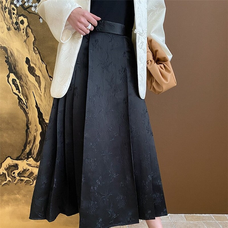 Jacquard Horse Pattern Skirt