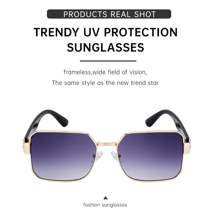 Fashion Square Full Frame UV400 Sun Protection Outdoor Driving Sunglasses