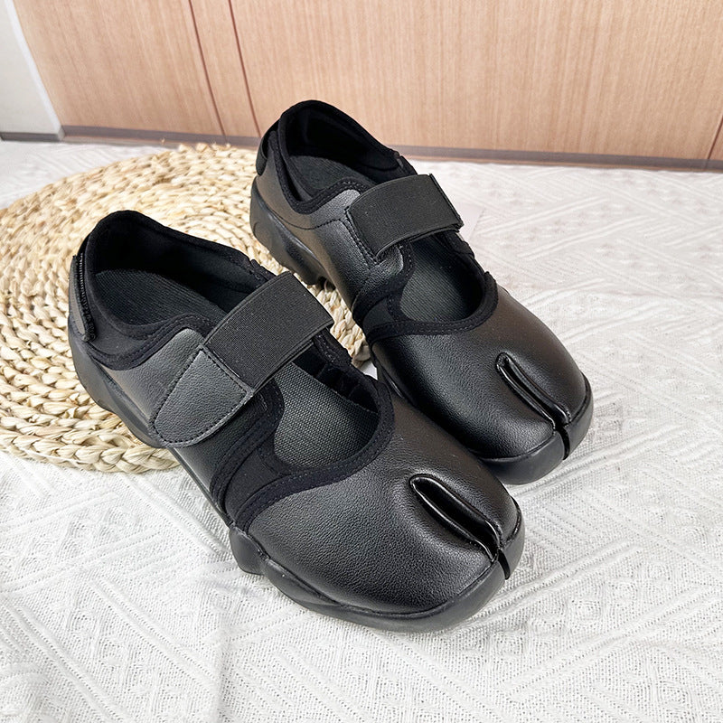 Women's Casual Velcro Sneakers – Breathable Mesh Low-Top Flat Shoes