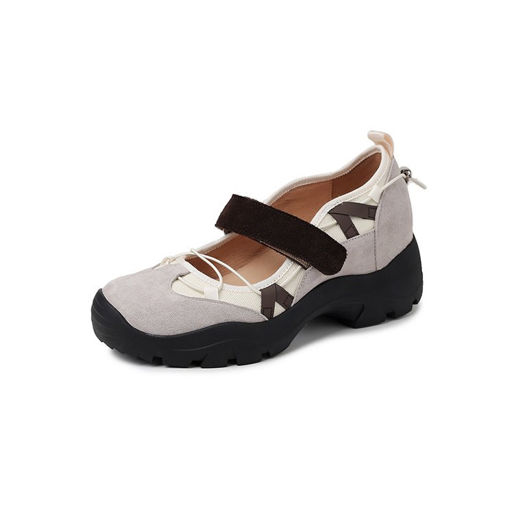 Women's Retro Chunky Platform Velcro Sneakers | Breathable Mesh | Height Lift