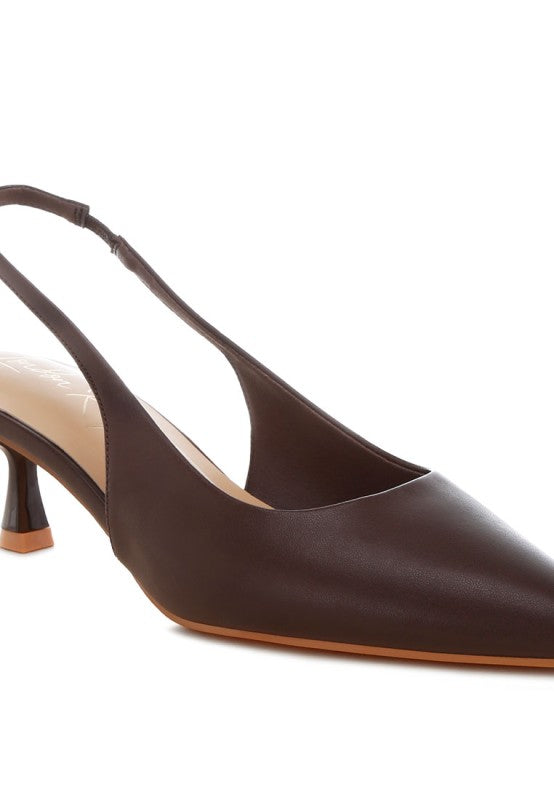 Shala Kitten Heel Slingbacks
