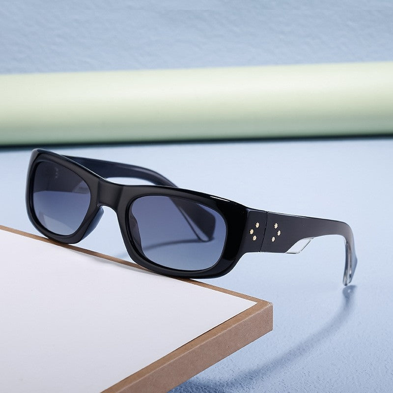 UV400 Unisex Full Square Frame Polarized Sun Protection Eyewear Sunglasses