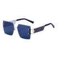 Oversized Square Frame Wide Leg Sunglasses