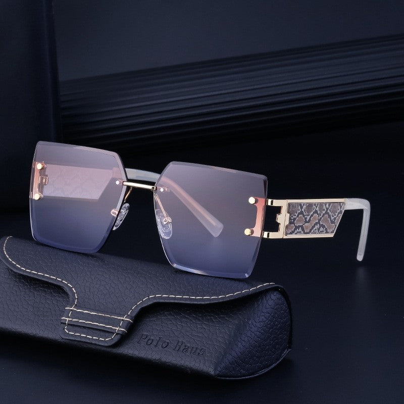 Oversized Square Frame Wide Leg Sunglasses