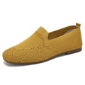 Women's Flyknit Casual Flat Sneakers | Lightweight Breathable Knit Slip-On Shoes