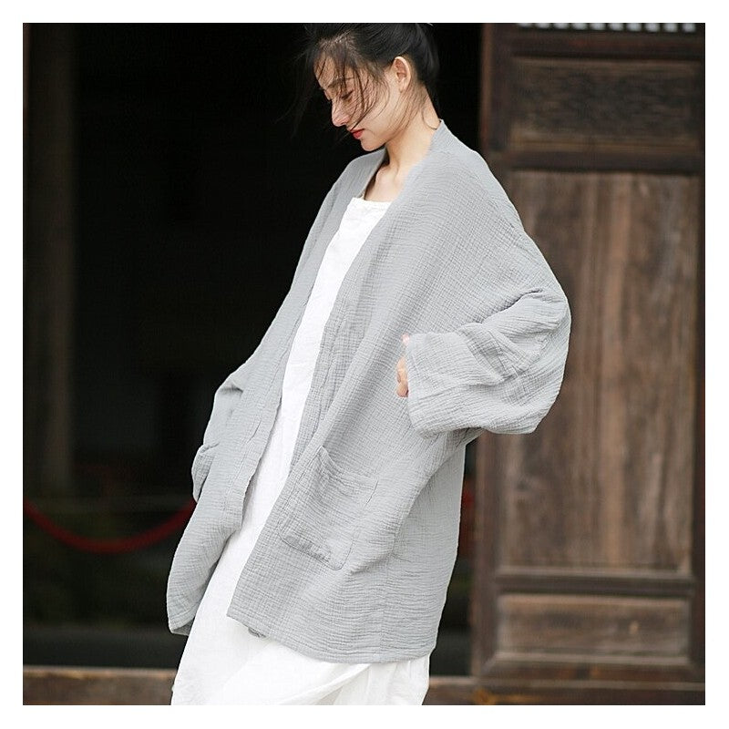 Cozy Relaxed-Fit Oversized Solid Cardigan