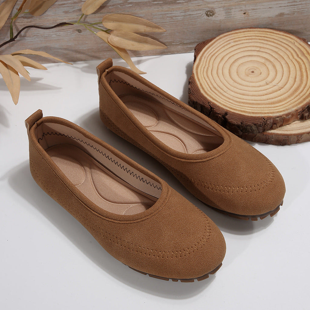 Women's Round Toe Slip-On Loafers | Mesh Flat Shoes for Everyday Wear