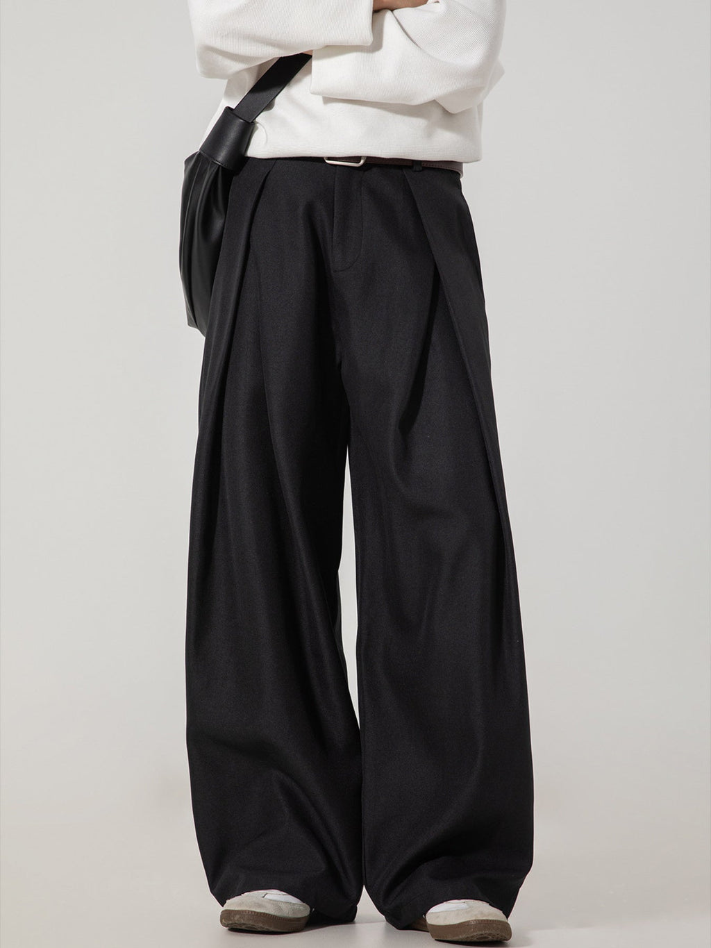 Men's Plus Size Wide Leg Pants