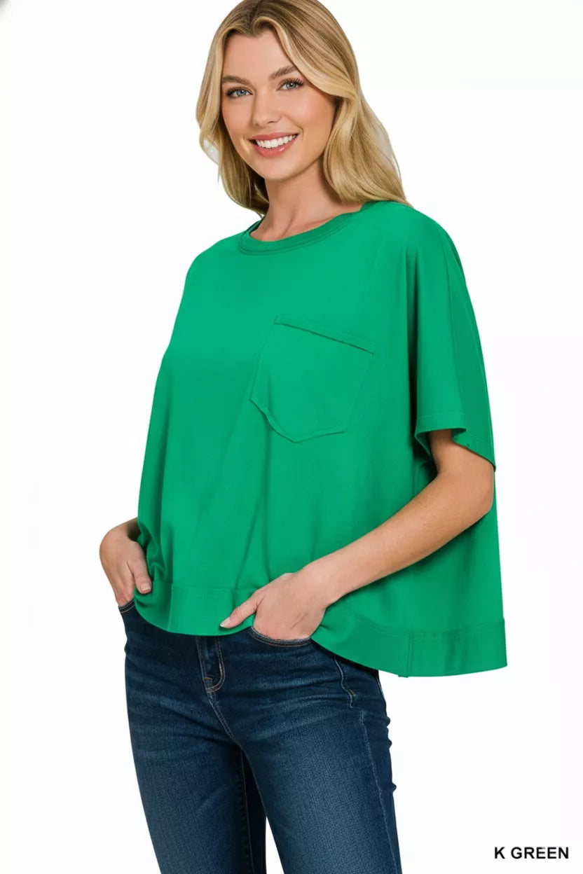 Exposed Seam Boxy Top