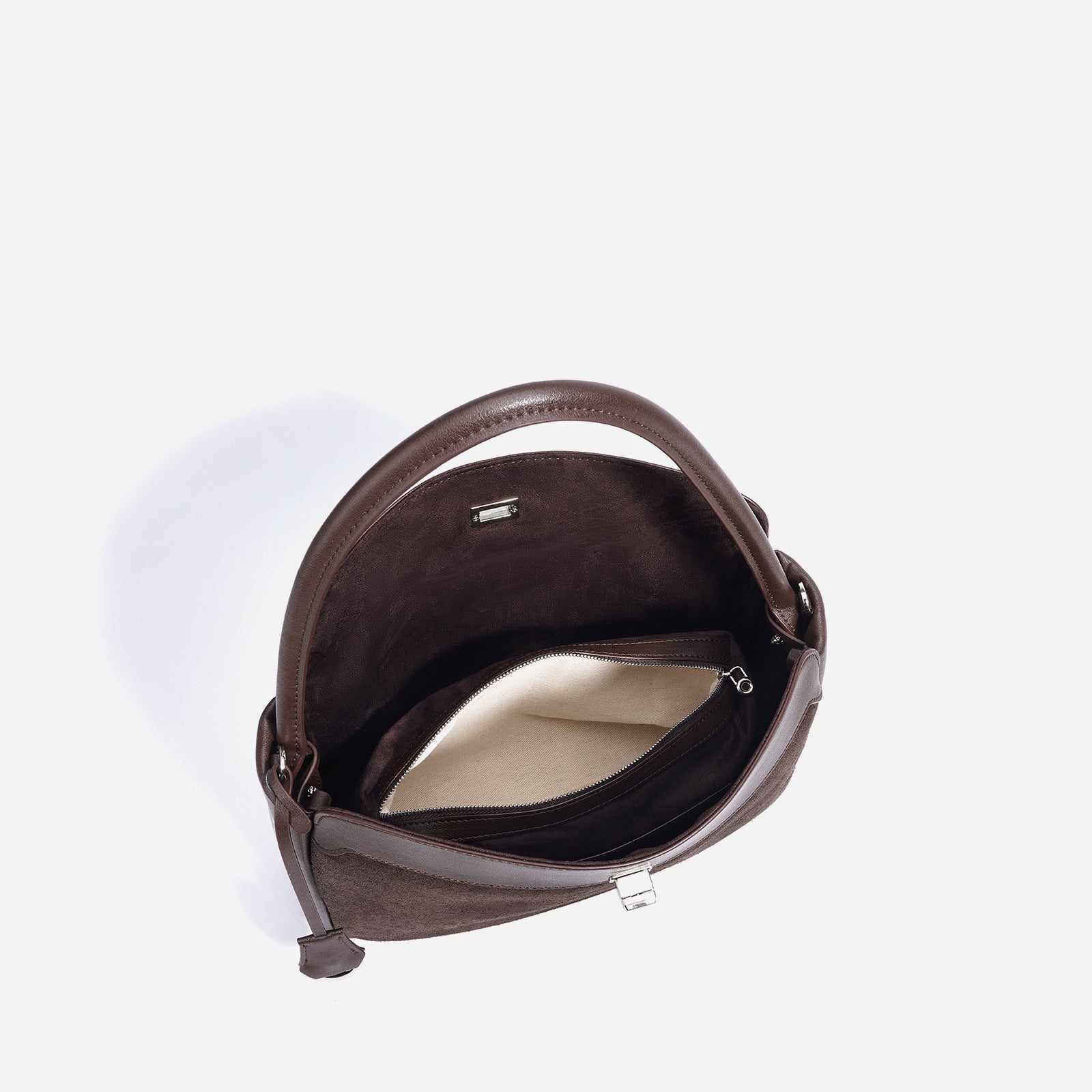Genuine Leather Tote Bag for Women - Premium Cowhide Shoulder Bag with Zipper Pockets