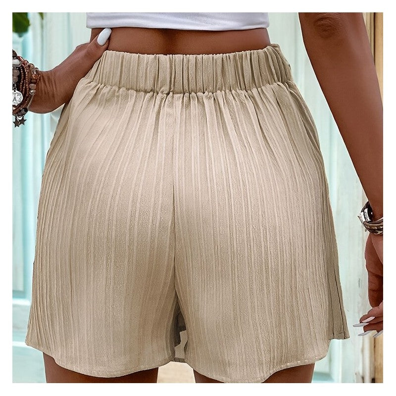 Flowy Twisted Texture Waist Skirt Pants