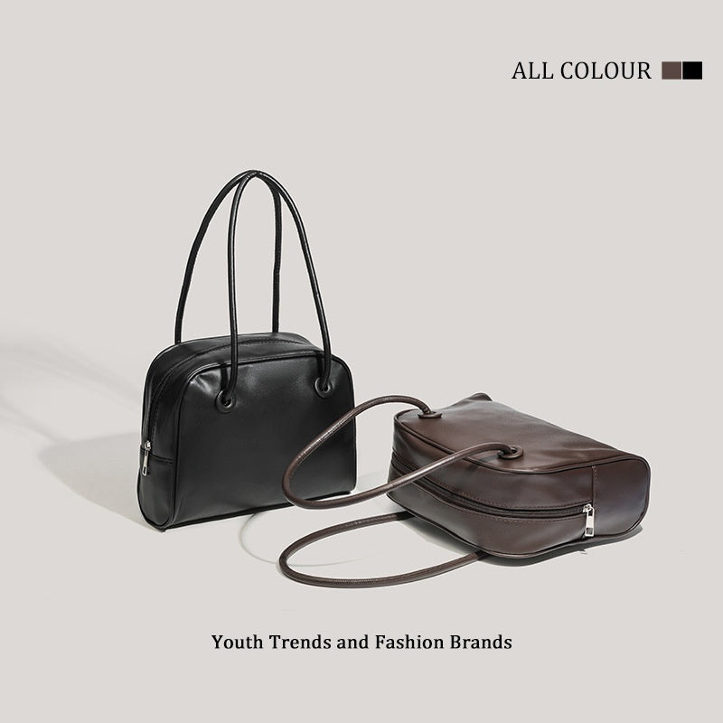 Women's PU Leather Crossbody Handbag - Versatile Chic Underarm Bag