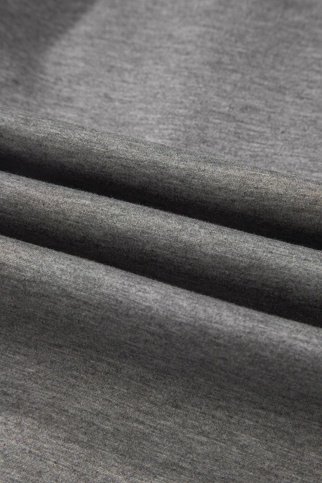 Gray Half Zip Polo Tee Casual Pant Set