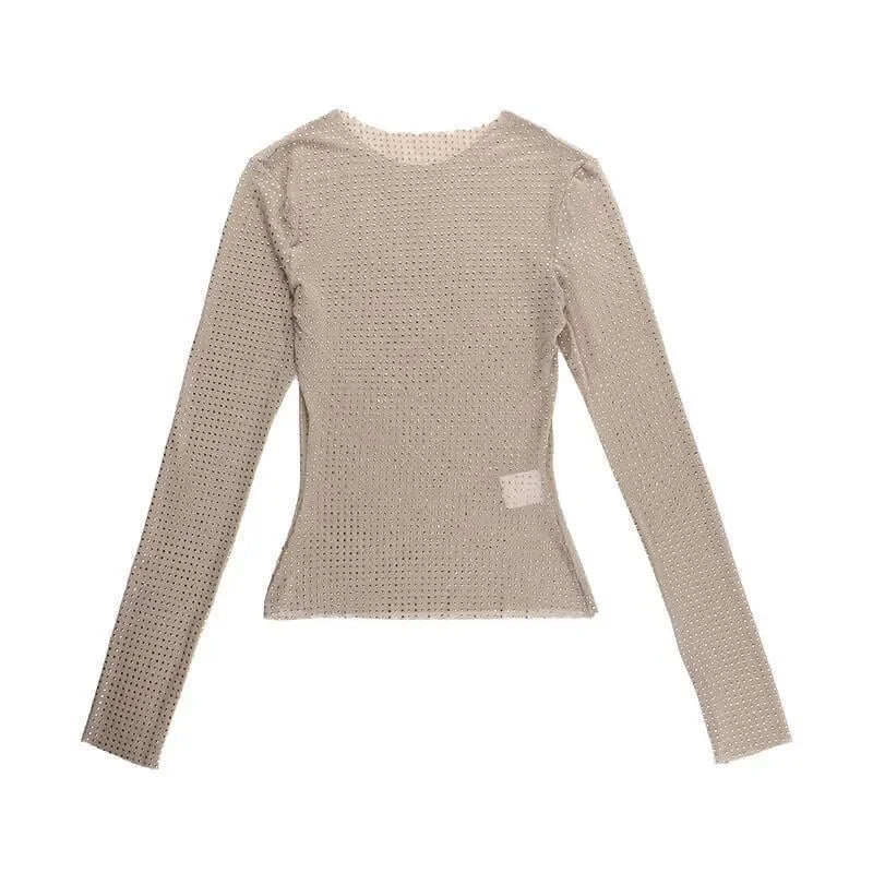 Feel The Passion Long Sleeved Crystal Top