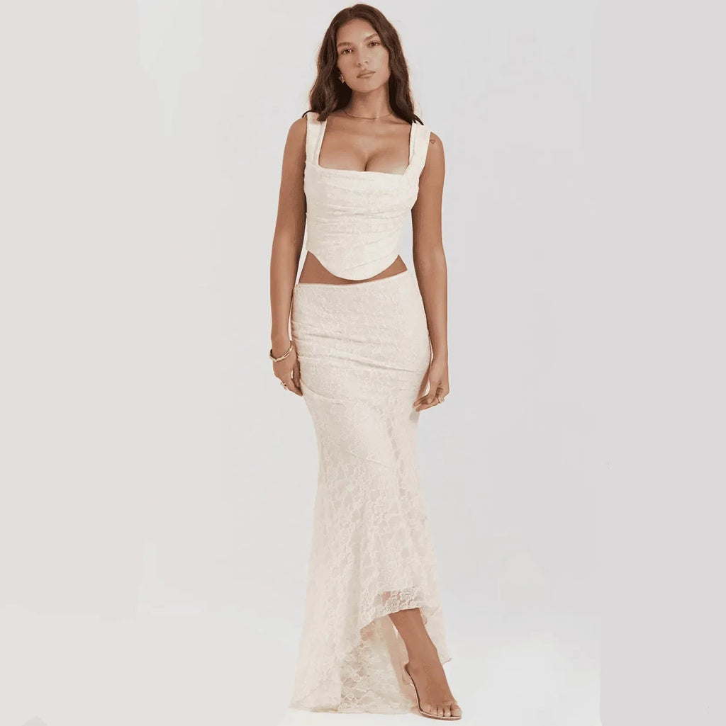 Flashback Vintage Lace Two Piece Set