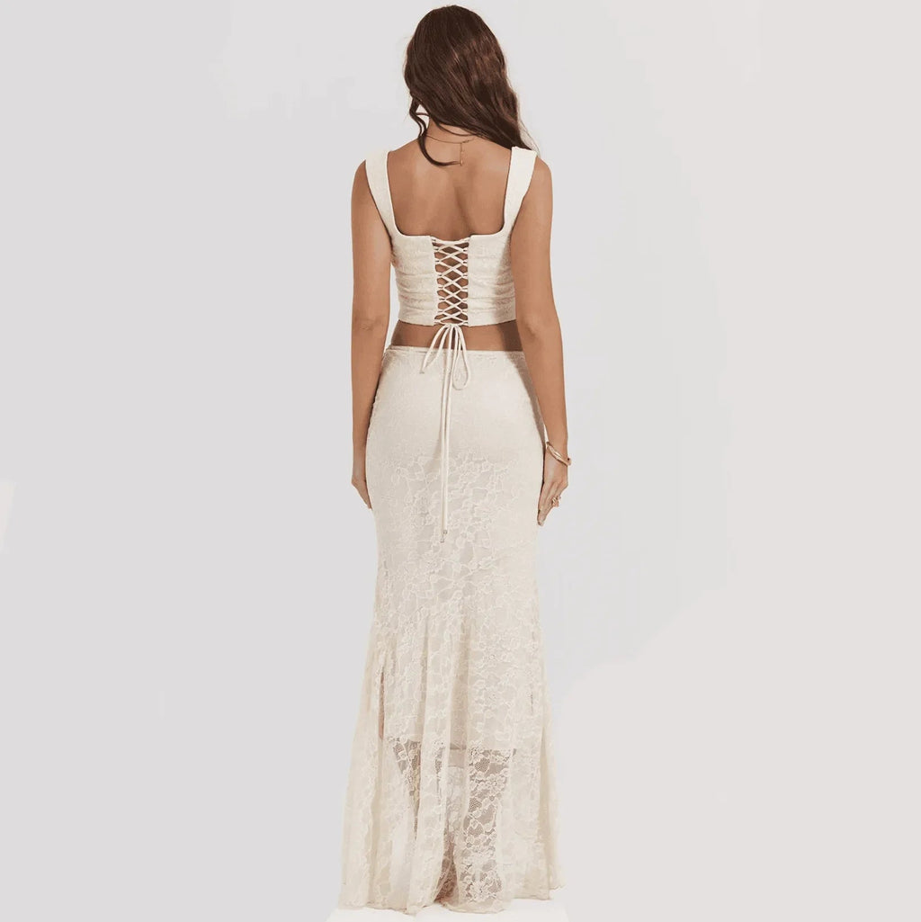 Flashback Vintage Lace Two Piece Set