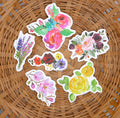 Floral, Cactus, Plant, & Mushroom Sticker Packs (Set of 10)