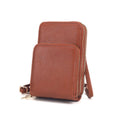 Fashion Handbag Camel Triple Pocket Crossbody Stylish Chic Accessory