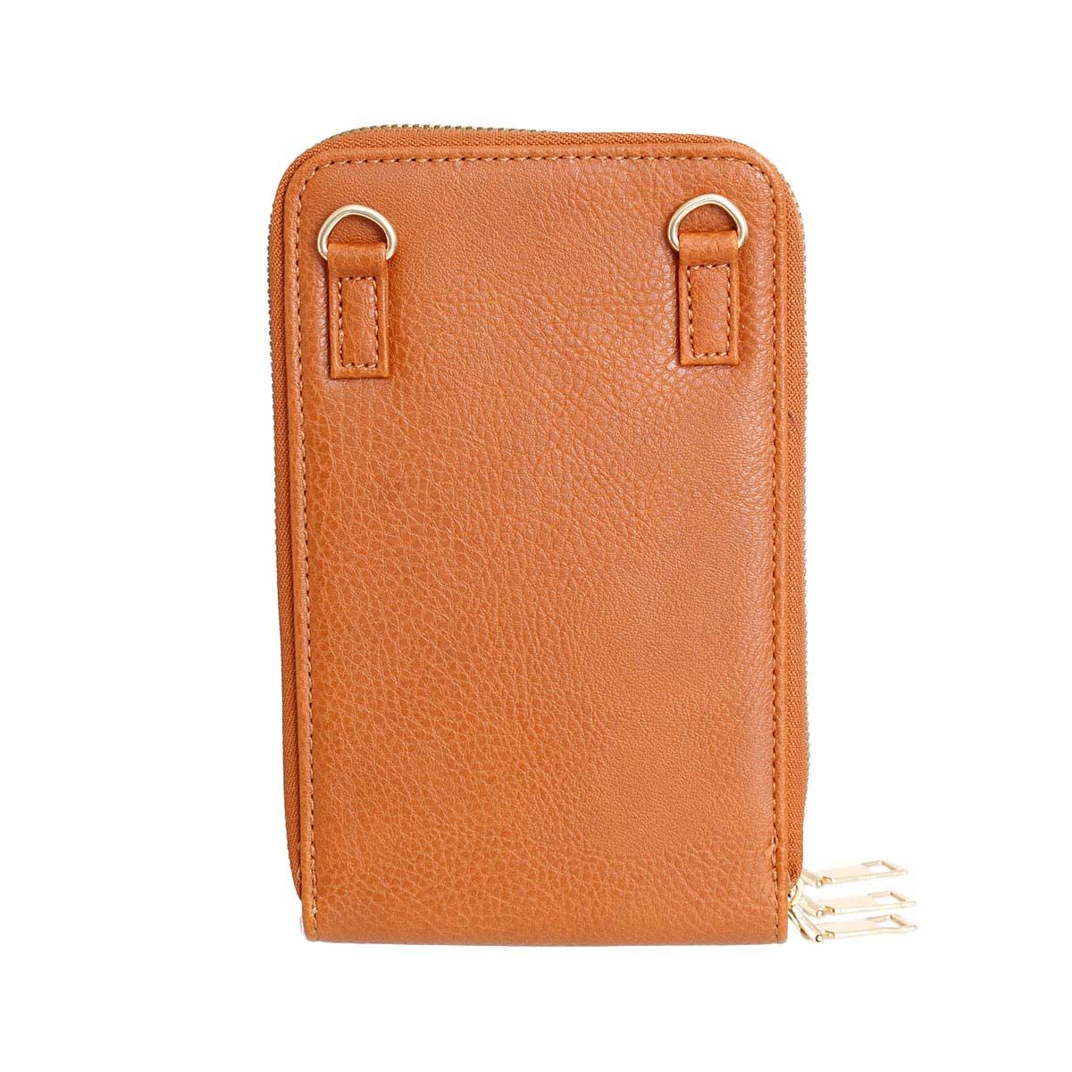 Fashion Handbag Camel Triple Pocket Crossbody Stylish Chic Accessory