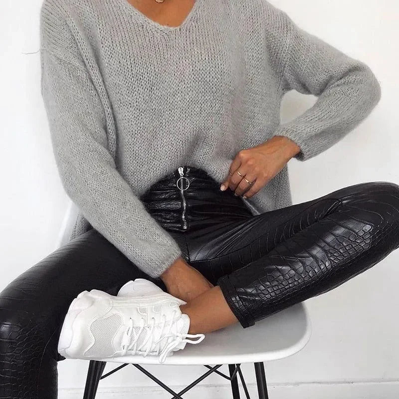 Galla Faux Leather Pants