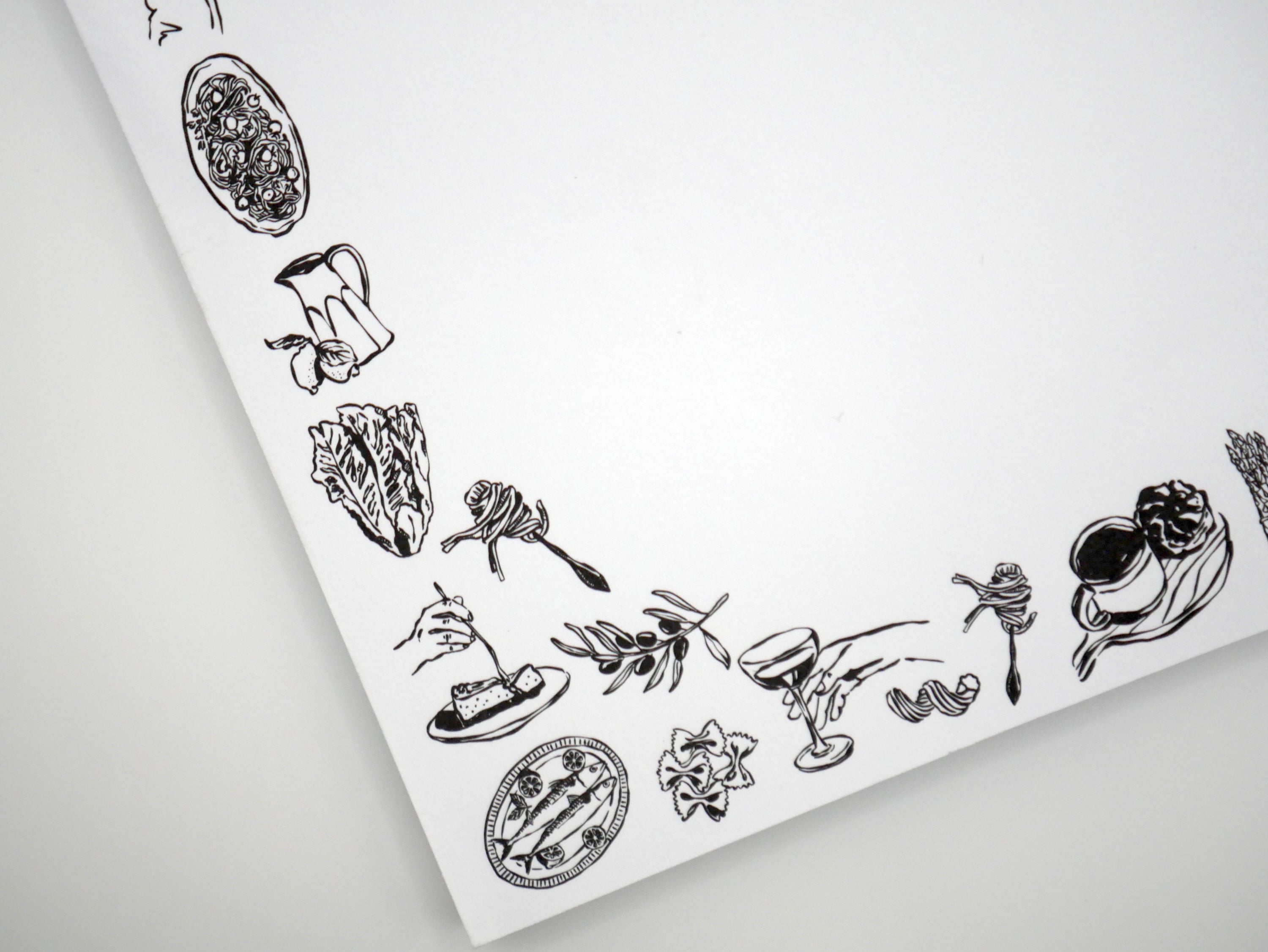 Girl Dinner Foodie 5x7" Notepad: Food, Pasta, Wine & More