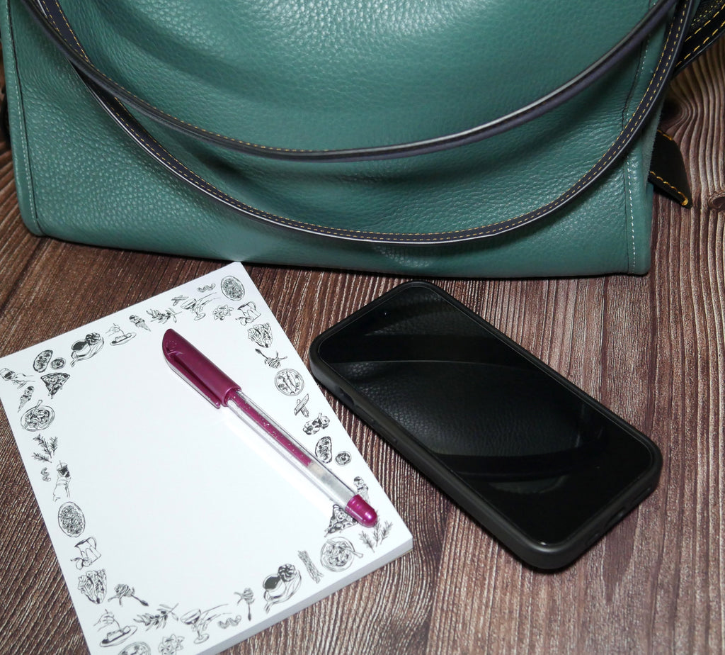 Girl Dinner Foodie 5x7" Notepad: Food, Pasta, Wine & More