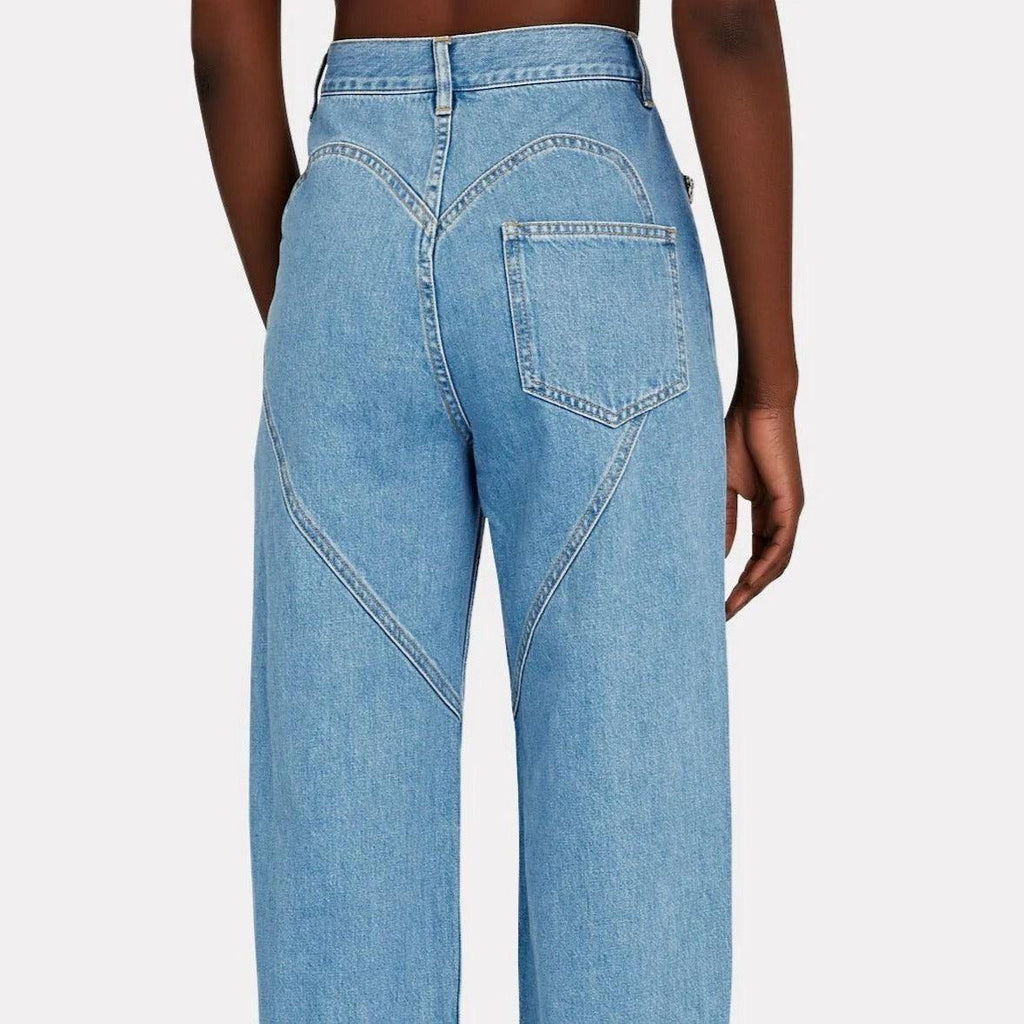 Girly Touch Crystal Heart Relaxed-Fit Jeans