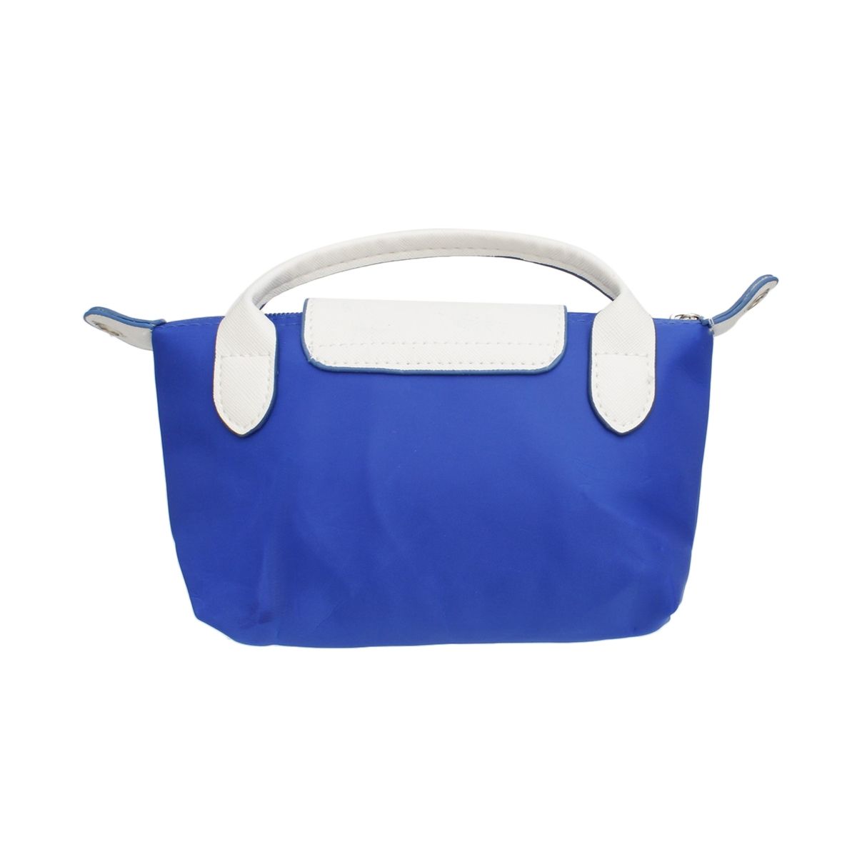 Mini Pouch with Handle Strap Nylon Blue Sorority Accessory Stylish
