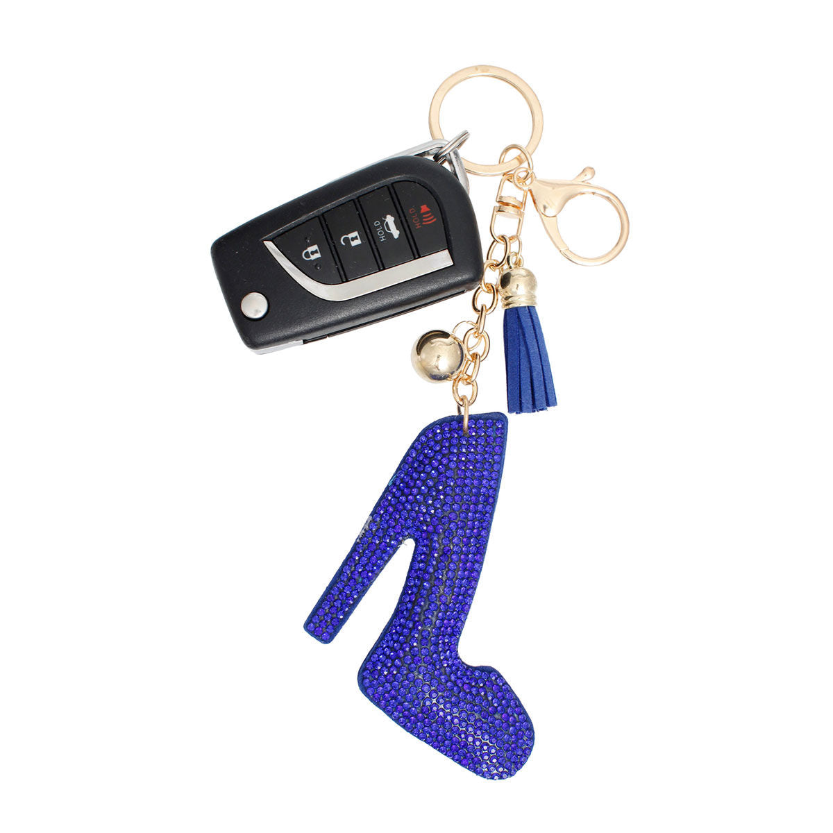 Keychain Clip Blue Stylish Accessory Trendy Fashion Jewelry