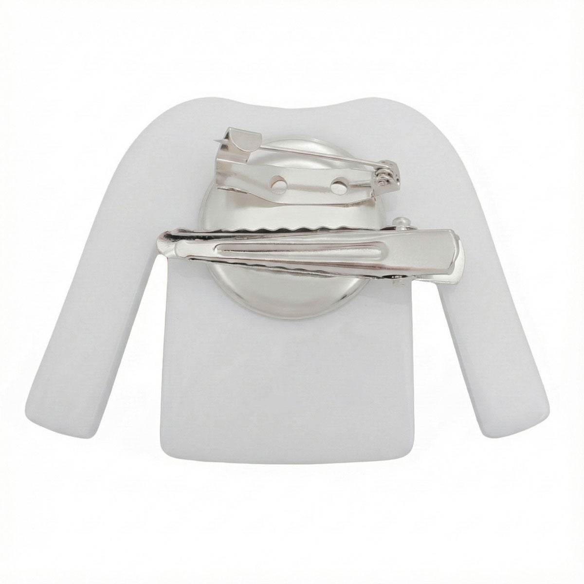 Fashion Keychain with Pink White Stripe COCO Shirt and Pearl Clip Accessory