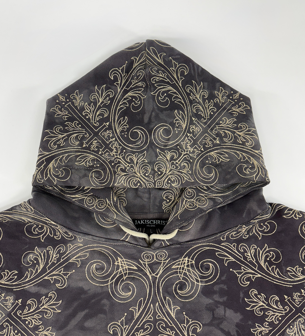 TRANCE HOODIE (OBSIDIAN & GOLD)