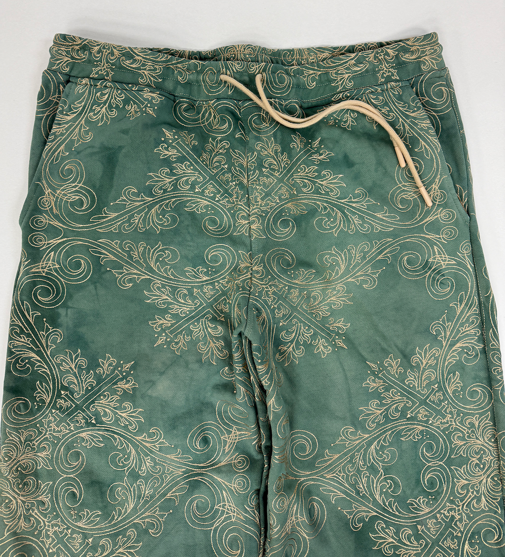 TRANCE SWEATPANTS (GREEN & GOLD)