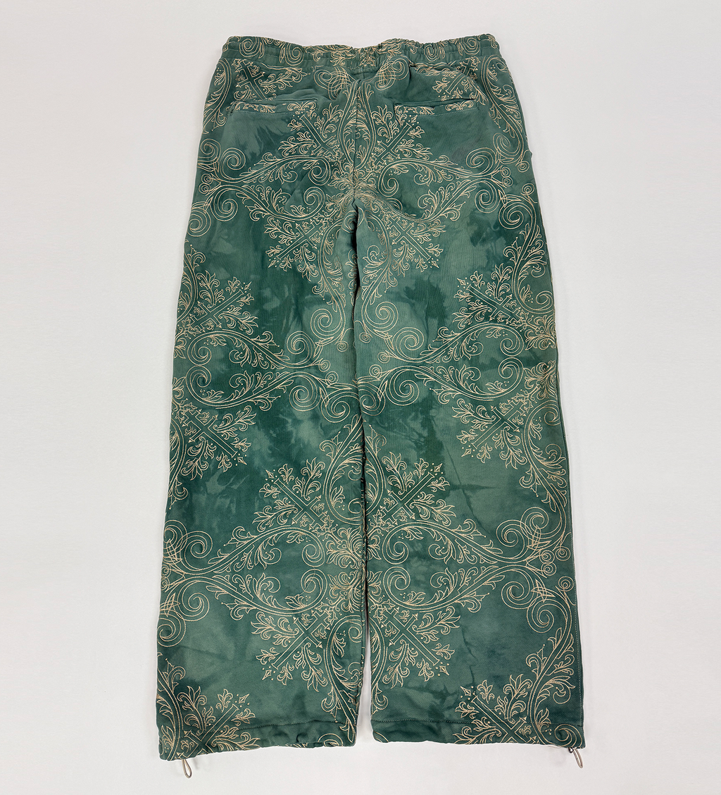 TRANCE SWEATPANTS (GREEN & GOLD)
