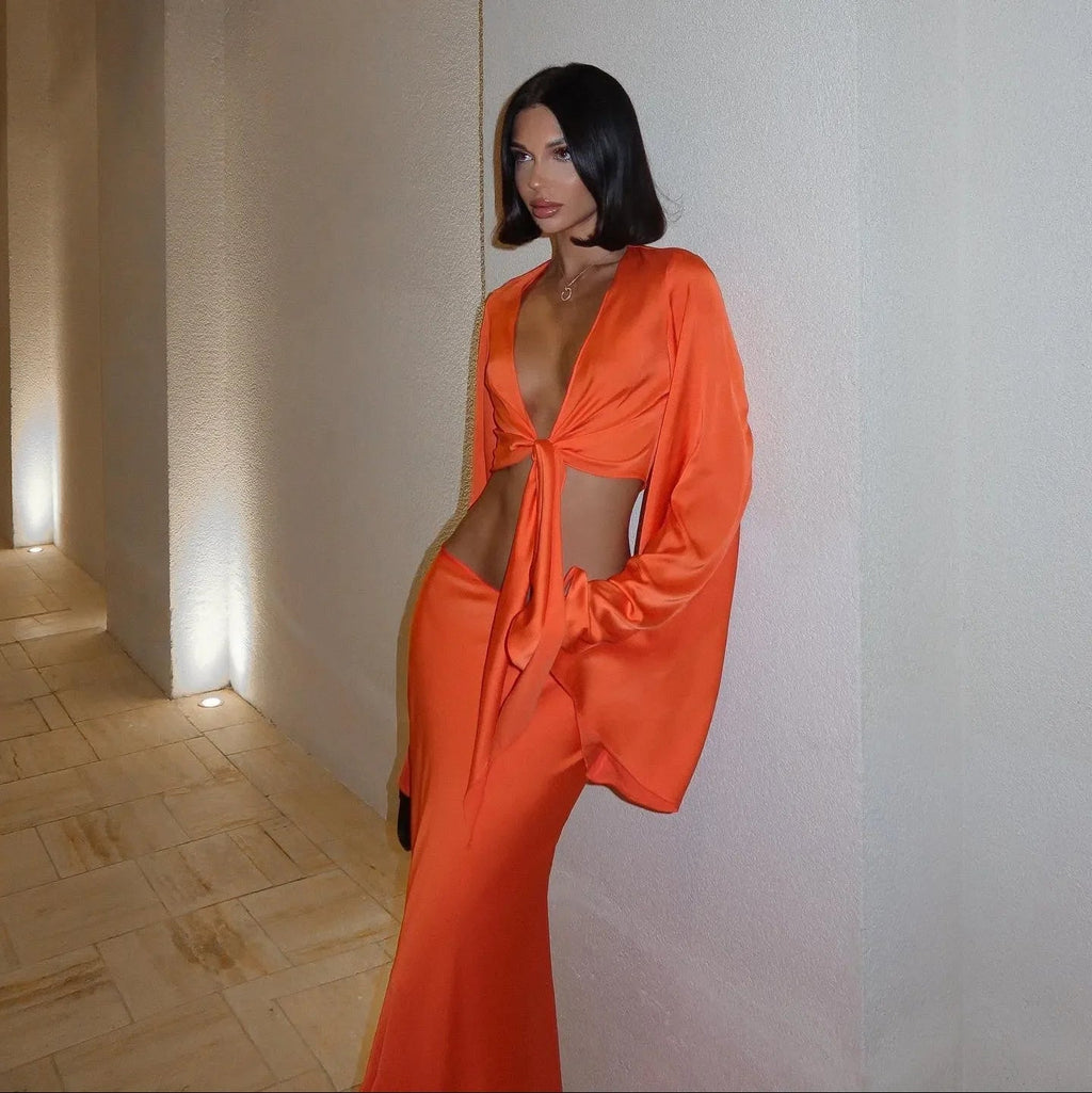 Harmonie Satin Two Piece Set