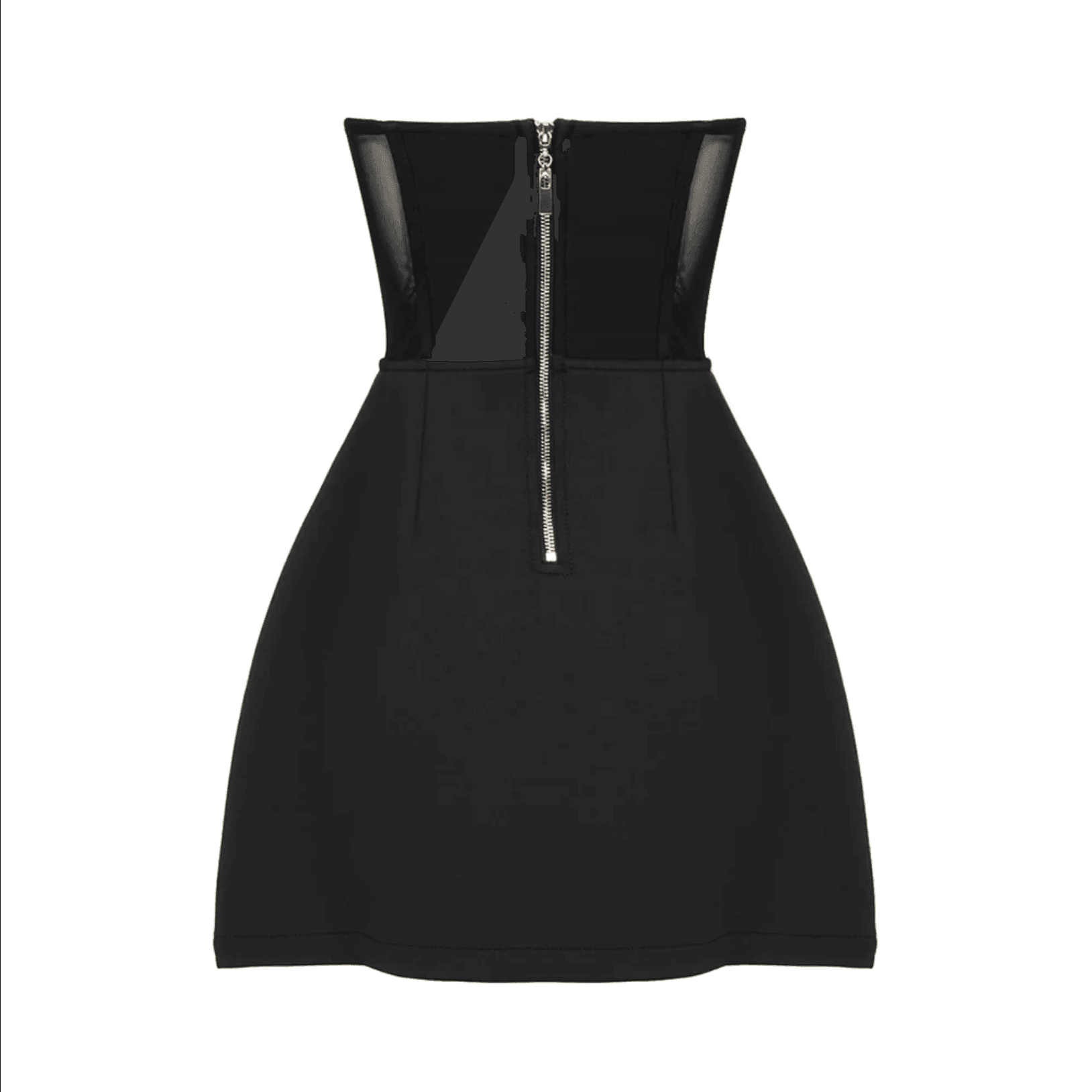 Heartthrob Black Diamond Bustier Mini Dress
