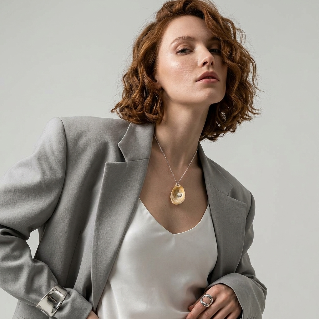 Oyster Shell Necklace - Taryn